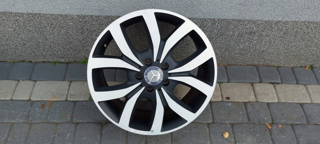 1x Alufelge 18 Zoll 7.5" 5x112 52ET Glanz Schwarz A2464012102 Mercedes-Benz FEL9571682581wd