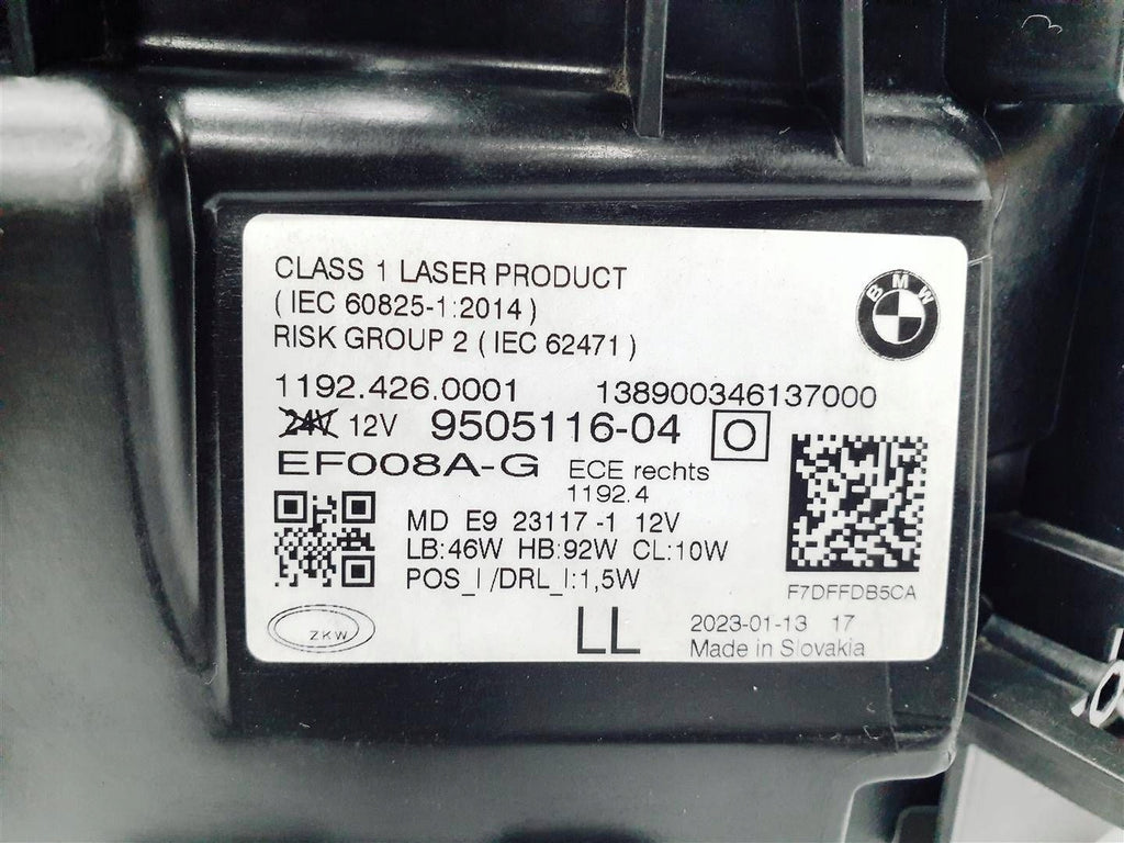 Frontscheinwerfer BMW 4 G22 G82 G23 G83 9505116-04 Laser Rechts Headlight SCH3651749327jt