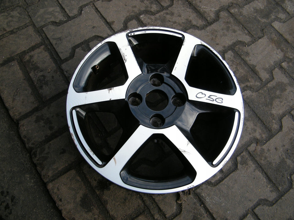 1x Alufelge 15 Zoll 6.0" 4x100 38ET Schwarz Dacia 1 Rim Wheel