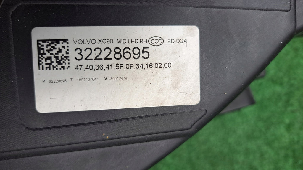 Frontscheinwerfer Volvo Xc90 32228695 Full LED Rechts Scheinwerfer Headlight