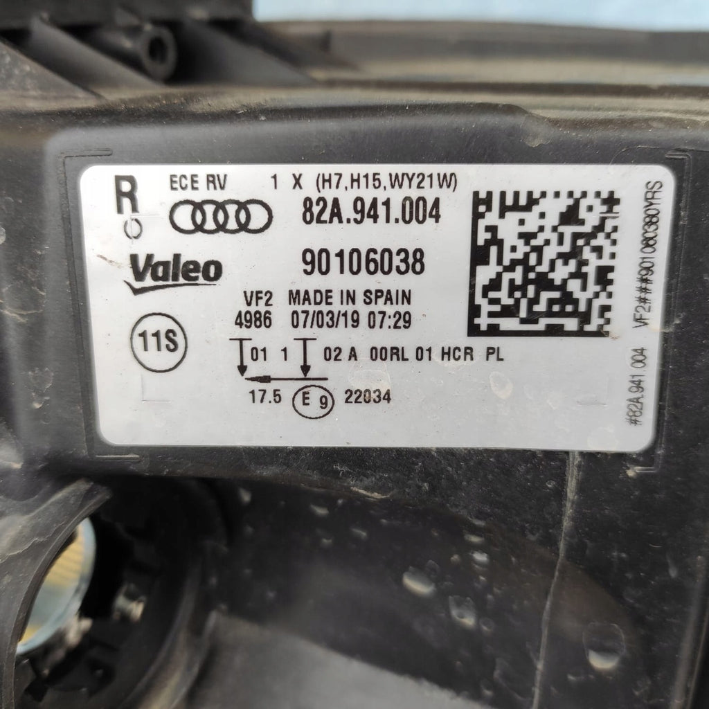 Frontscheinwerfer Audi A1 82A941004 Rechts Scheinwerfer Headlight