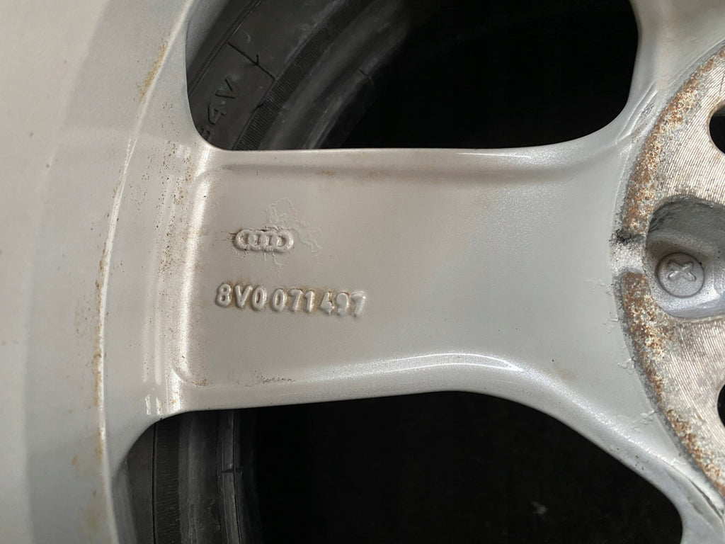4x Alufelge 17 Zoll 6.0" 5x112 48ET Glanz Silber 8V0071497 Audi Rim Wheel FEL7021505375jc