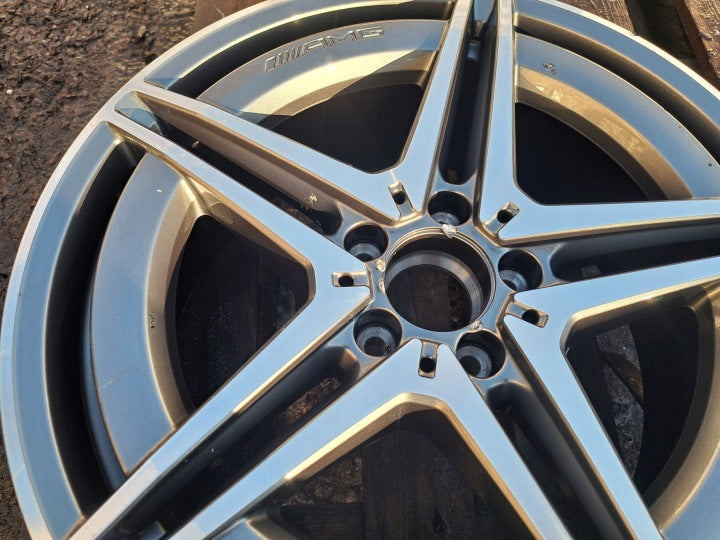 1x Alufelge 19 Zoll 8.0" 5x112 34ET A2934010700 Mercedes-Benz Eqc N293 Rim Wheel FEL8091522992mj