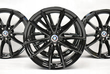 Laden Sie das Bild in den Galerie-Viewer, 4x Alufelge 18 Zoll 7.0" 5x112 22ET Glanz Schwarz 6880047 BMW X3 G01 G02 FEL2629458205po