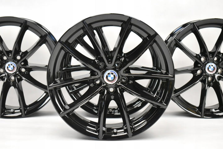 4x Alufelge 18 Zoll 7.0" 5x112 22ET Glanz Schwarz 6880047 BMW X3 G01 G02 FEL2629458205po