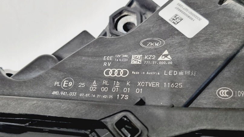 Frontscheinwerfer Audi Q7 4M0941033 Links Scheinwerfer Headlight SCH8474502672mv