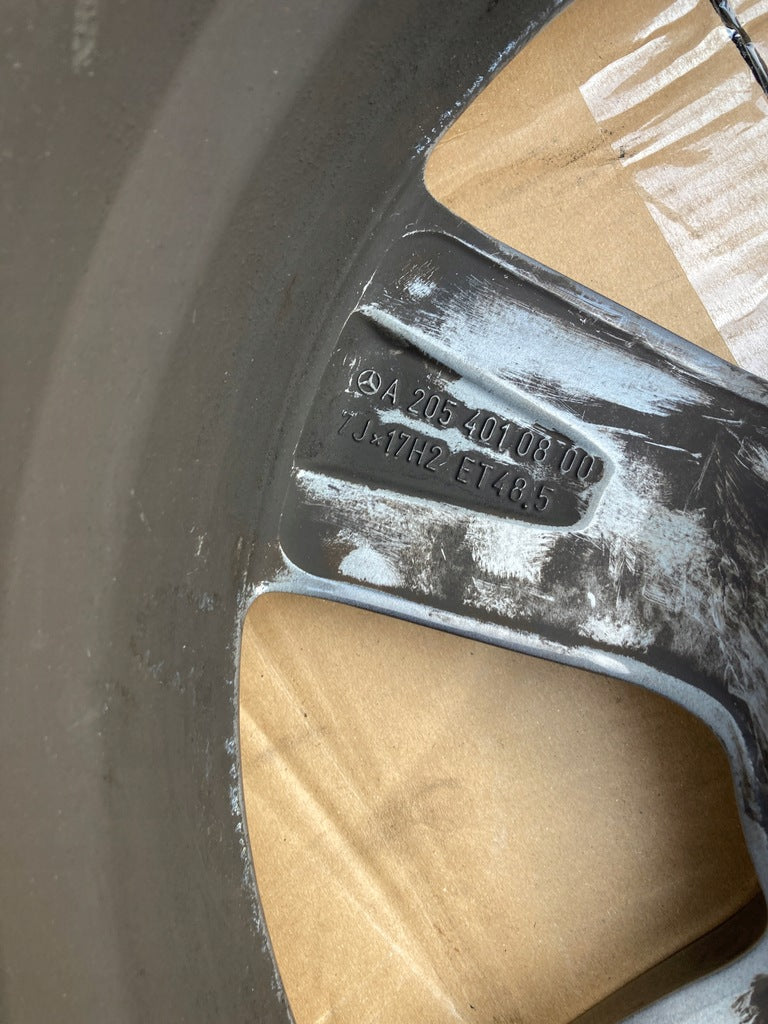 1x Alufelge 17 Zoll 7.0" 5x112 48 5ET A2054010800 Mercedes-Benz W205 Rim Wheel FEL4326370828bp