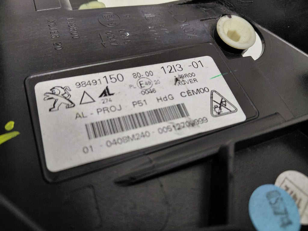 Frontscheinwerfer Peugeot III 9849115080 Links Scheinwerfer Headlight SCH7209541806yo