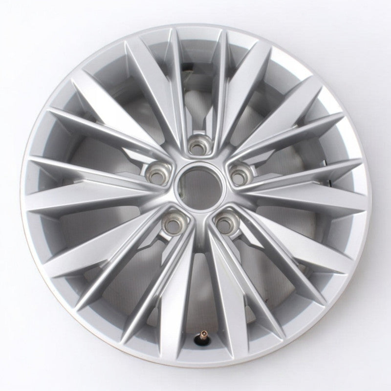 1x Alufelge 16 Zoll 6.5" 5x112 46ET Glanz Silber 5GM601025D Vw Rim Wheel