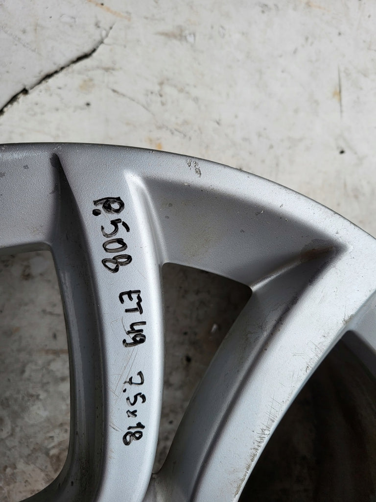1x Alufelge 18 Zoll 7.5" 5x108 49ET Glanz Silber 9671401877 Peugeot 308 Ii FEL5597571529ve