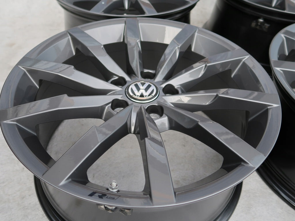 4x Alufelge 18 Zoll 8.0" 5x112 44ET Matt Schwarz VW Passat Arteon Rim Wheel FEL4212782576qt