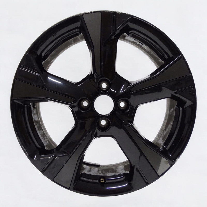 1x Alufelge 17 Zoll 6.5" 4x100 50ET Glanz Schwarz 40300-5FA5A Nissan Micra