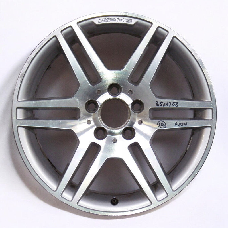 1x Alufelge 17 Zoll 8.5" 5x112 58ET Glanz Silber Mercedes-Benz Amg Rim Wheel