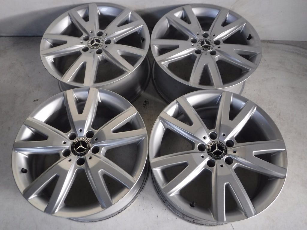 4x Alufelge 18 Zoll 8.5" 5x112 34ET Glanz Silber A2184011202 Audi I Rim Wheel FEL9515181636fs