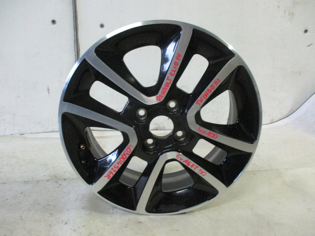 1x Alufelge 16 Zoll 6.0" 4x100 403004526R Renault Clio IV Twingo Rim Wheel FEL1000863990ss