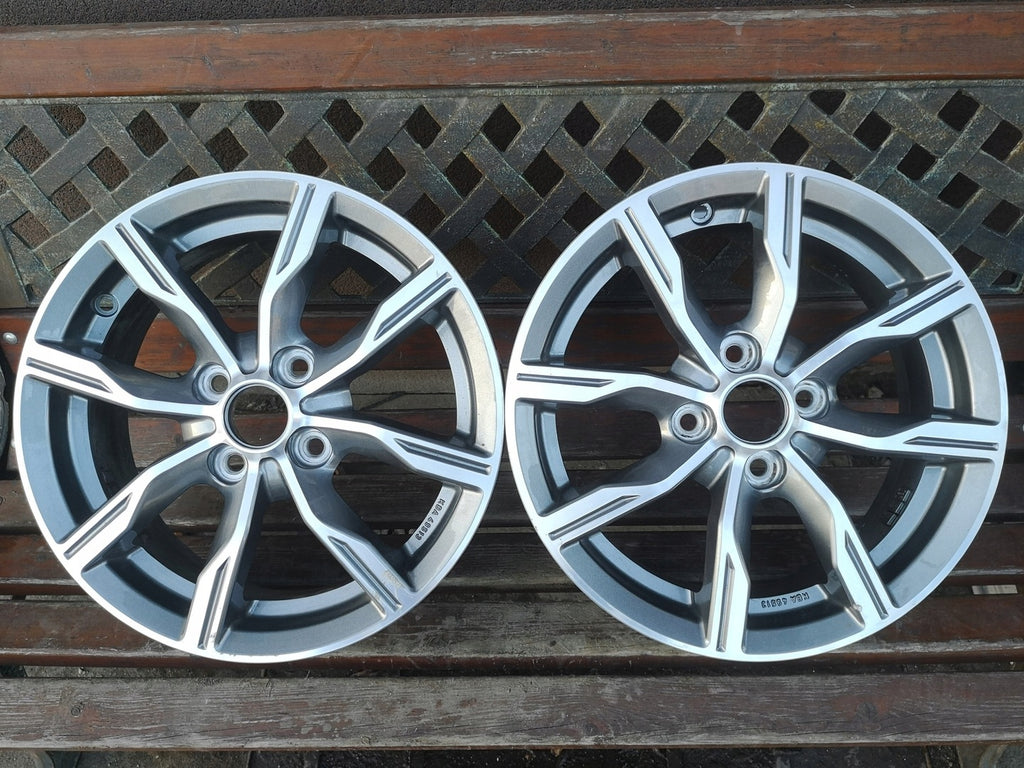 1x Alufelge 15 Zoll 5.5" 4x100 50ET Glanz Grau Mg Rim Wheel