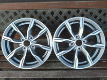 Laden Sie das Bild in den Galerie-Viewer, 1x Alufelge 15 Zoll 5.5&quot; 4x100 50ET Glanz Grau Mg Rim Wheel