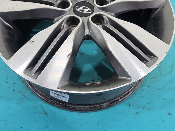 1x Alufelge 18 Zoll 6.5" 5x114.3 51ET Hyundai Ix35 Rim Wheel FEL4713052001vk