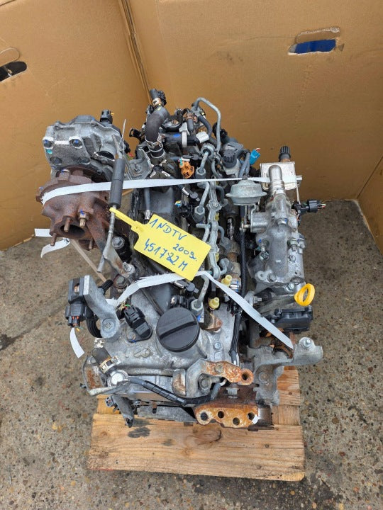 Motor Toyota I 1ND-TV 1.4 126TKm 2009 Diesel Engine Unkomplett MOT4325604884le