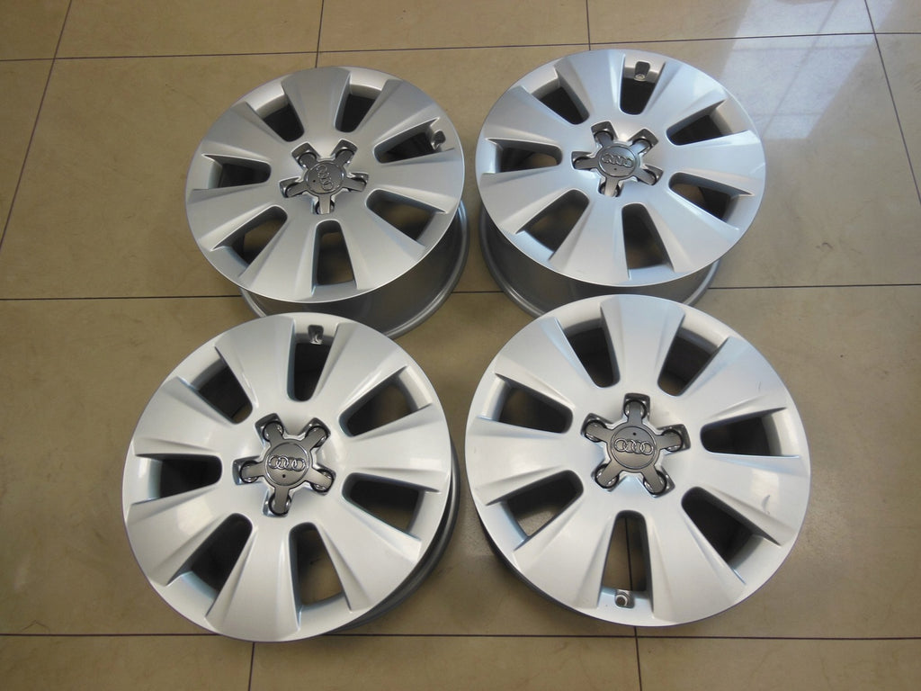 4x Alufelge 17 Zoll 7.5" 5x112 45ET Glanz Silber 8K0601025AM Audi Rim Wheel