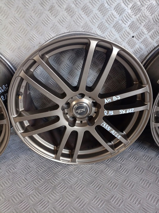 3x Alufelge 18 Zoll 8.0" 5x112 Audi Rim Wheel FEL5905161066bd