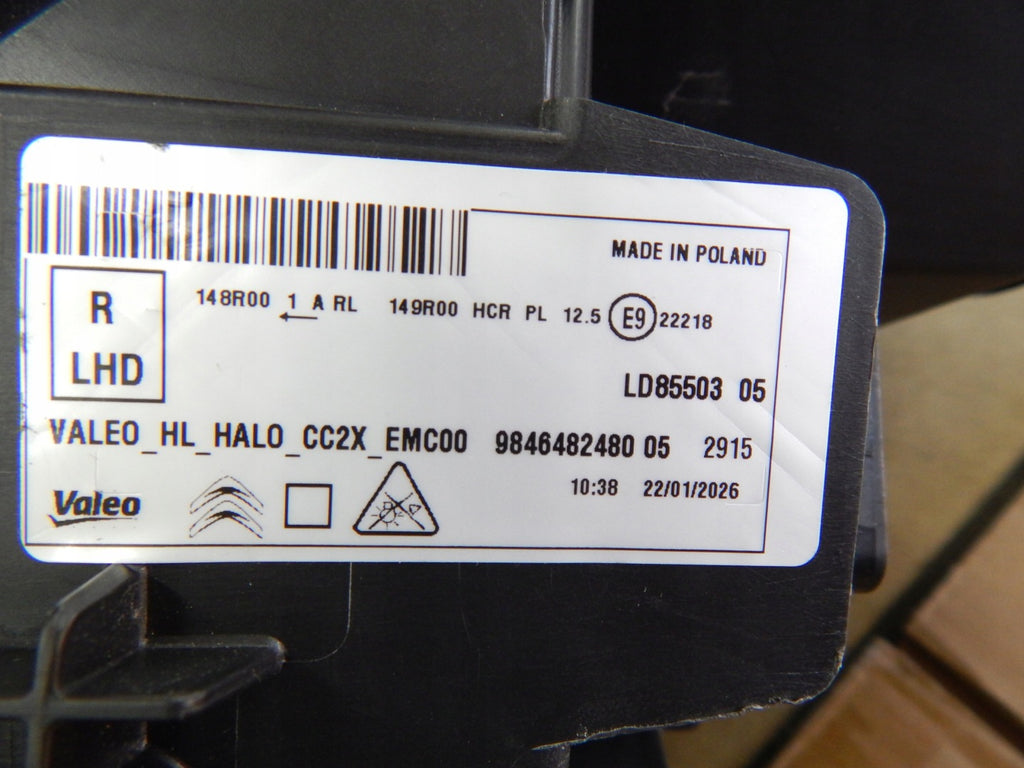 Frontscheinwerfer Citroën C3 I 9846482480 9846482580 Ein Satz Headlight SCH3327725045ds
