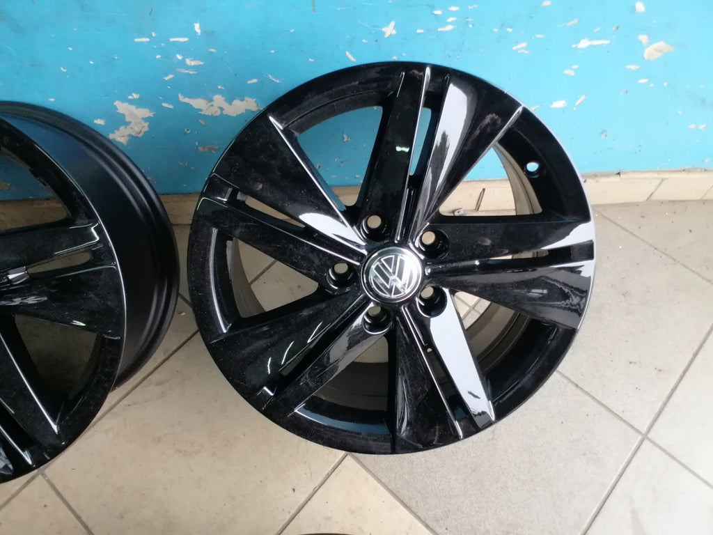 4x Alufelge 16 Zoll 7.0" 5x112 48ET Glanz Silber 5H0601025 VW Golf Rim Wheel FEL3022021578ai