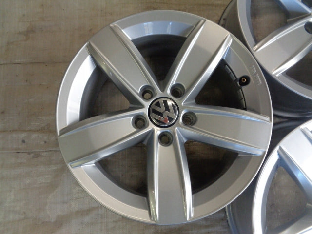 4x Alufelge 16 Zoll 6.5" 5x112 33ET Silber 7N0071496C Seat I Rim Wheel FEL2142258194sg