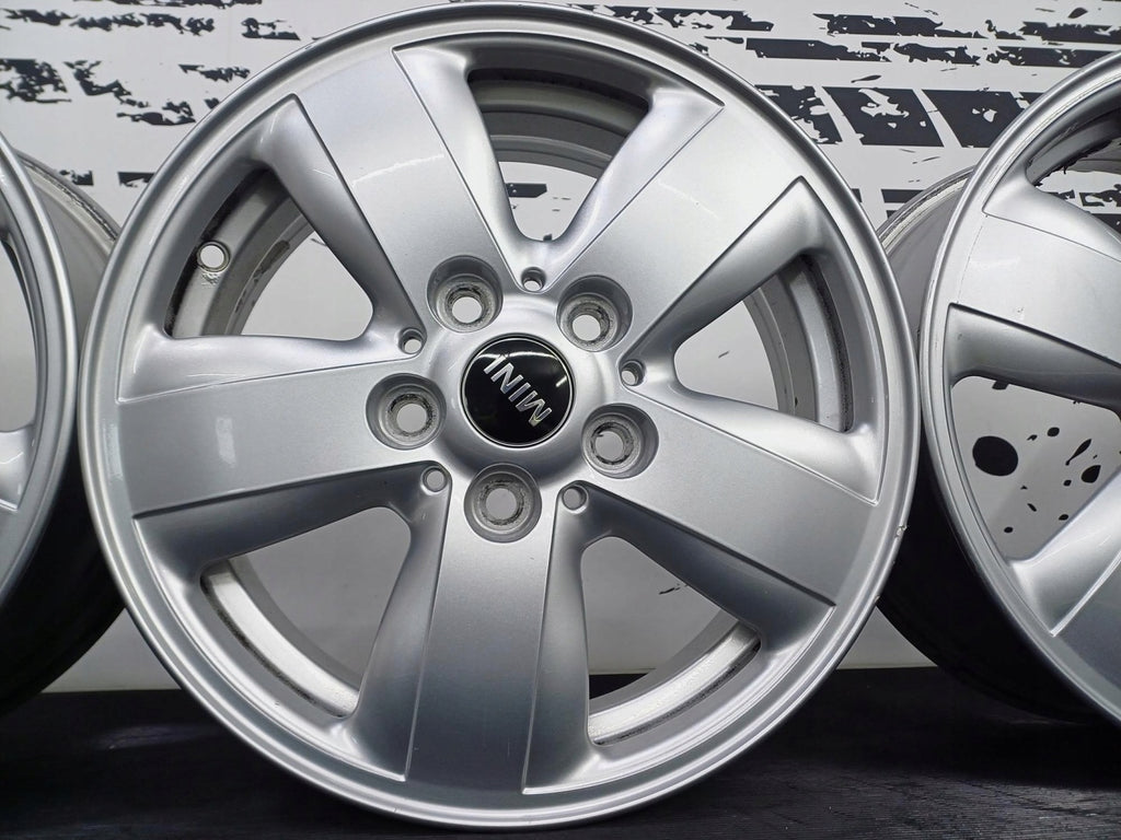 4x Alufelge 15 Zoll 5.5" 5x112 46ET Glanz Silber 6855110 Mini Rim Wheel FEL2690844308dy