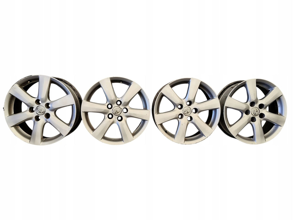 4x Alufelge 17 Zoll 7.0" 5x114.3 Glanz Silber Toyota Avensis Rim Wheel FEL1208259274gs