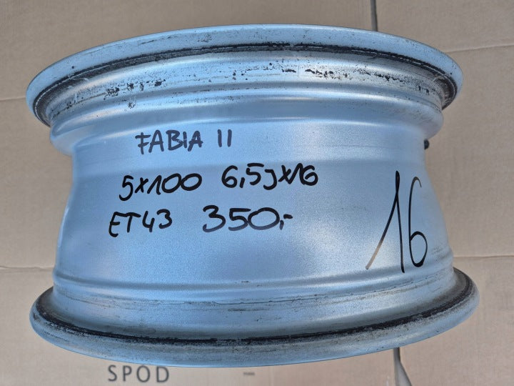 1x Alufelge 16 Zoll 5J0601025B Skoda Fabia Ii Rim Wheel FEL9290754676ny