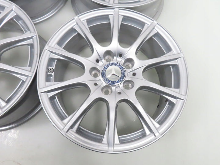 4x Alufelge 16 Zoll 6.5" 5x112 38ET Silber A2054012400 Mercedes-Benz A205 FEL7426016271tl