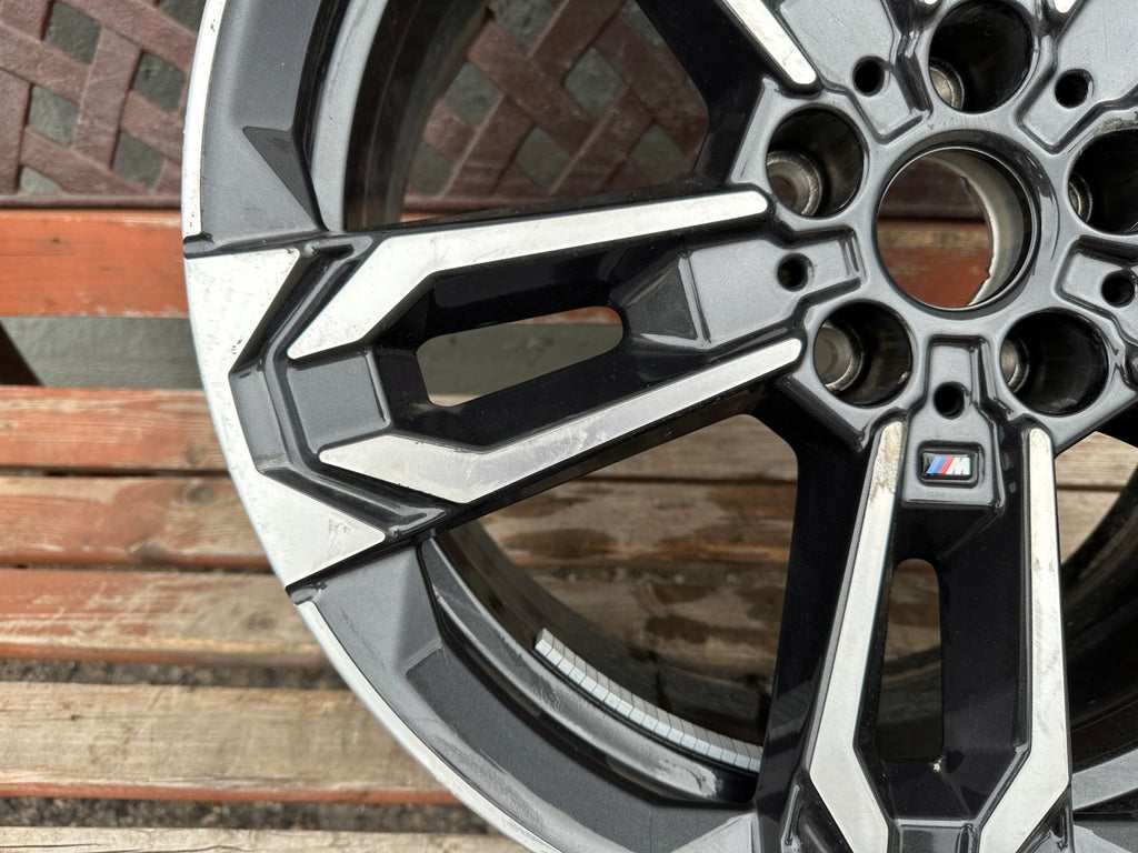 1x Alufelge 19 Zoll 8.0" 5x112 46ET Glanz Graphit 6898051 BMW X1 Mg Rim Wheel FEL8185217645mo