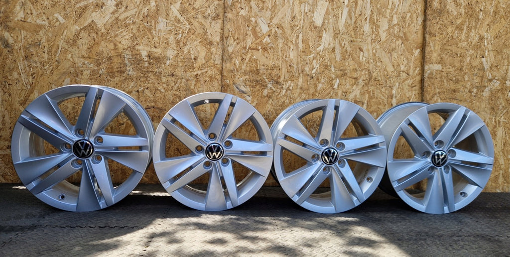 4x Alufelge 16 Zoll 7.0" 5x112 48ET Glanz Silber 5H06010251 VW I Rim Wheel FEL6047991765qe
