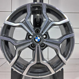 1x Alufelge 19 Zoll 5x112 47ET Glanz Grau 8009759 BMW F48 Rim Wheel FEL6181026495pf