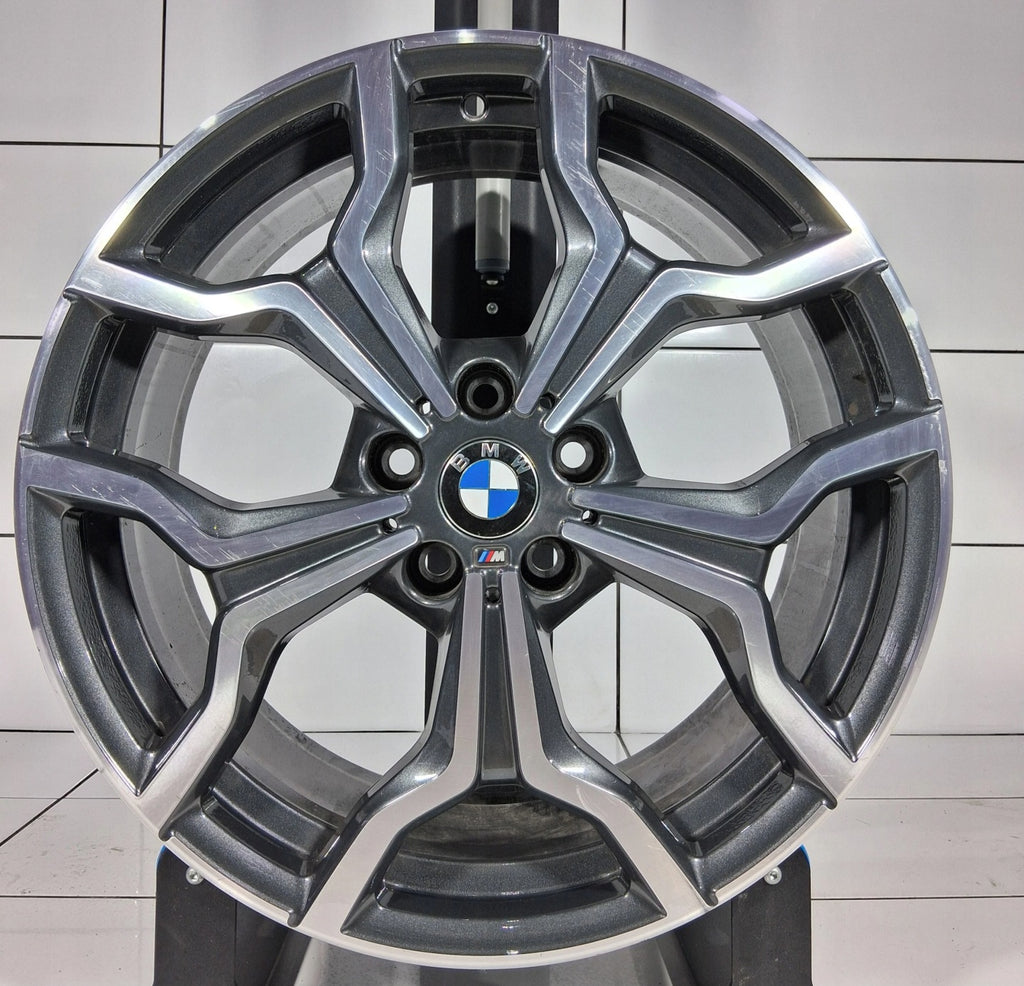 1x Alufelge 19 Zoll 5x112 47ET Glanz Grau 8009759 BMW F48 Rim Wheel FEL6181026495pf