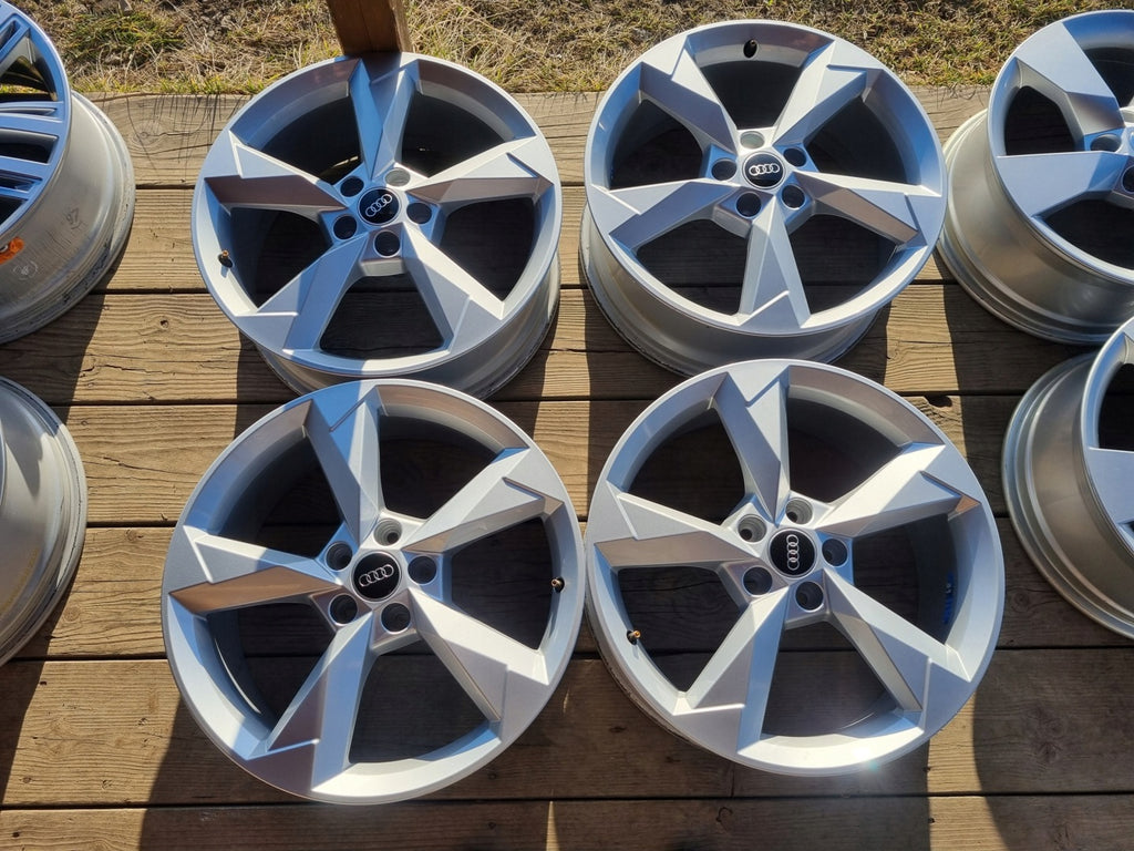 4x Alufelge 19 Zoll 7.0" 5x112 43ET Glanz Silber 83A601025 Audi Super Rim Wheel FEL8985442229nr