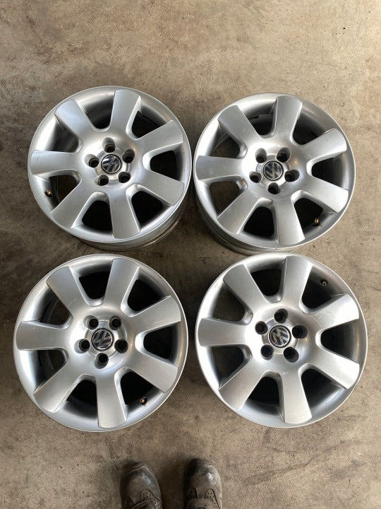 4x Alufelge 16 Zoll 6.5" 5x100 42ET 1C0601025H VW Rim Wheel FEL5494821348lv