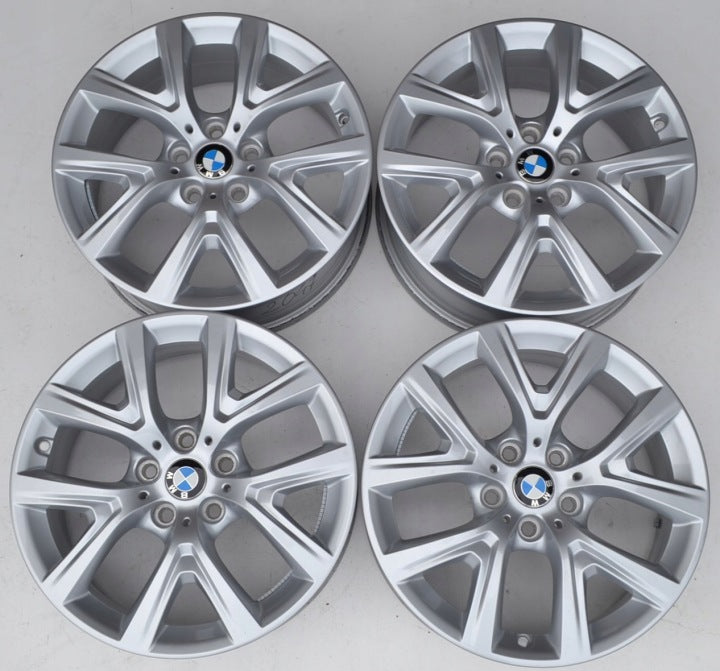 4x Alufelge 17 Zoll 6.5" 5x112 39ET Glanz Silber 6856076 BMW F39 F48 Rim Wheel FEL9385212962lo