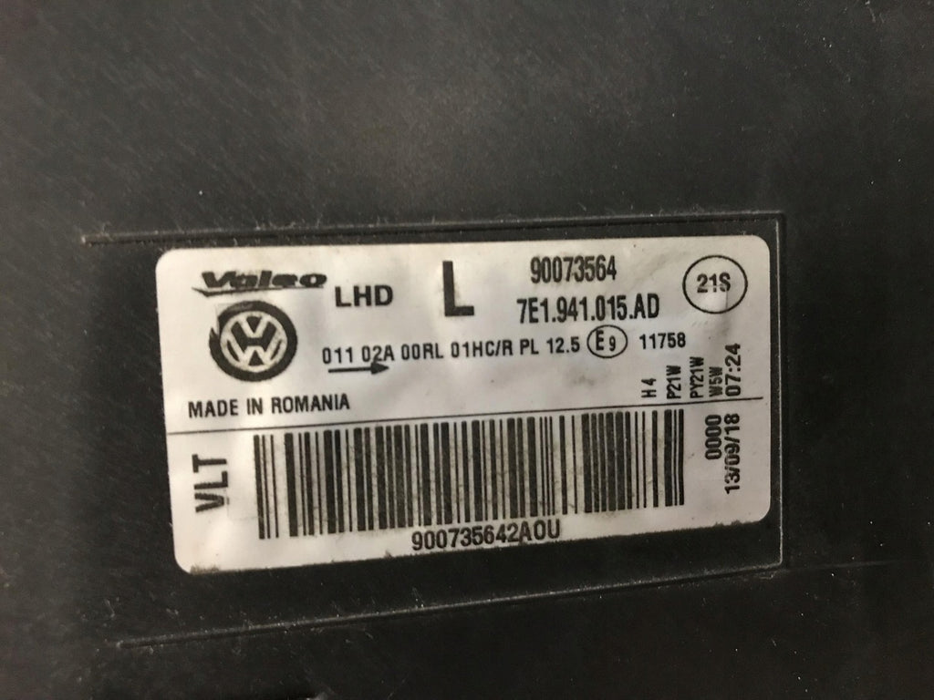 Frontscheinwerfer VW Transporter 7E1941015AD Ein Stück (Rechts oder Links)