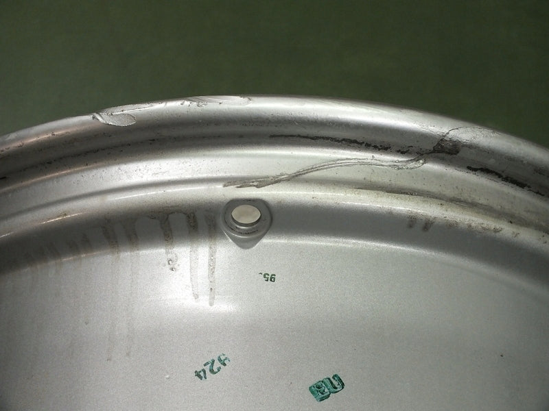 1x Alufelge 16 Zoll 6.5" 5x114.3 45ET Glanz Silber Toyota Rim Wheel