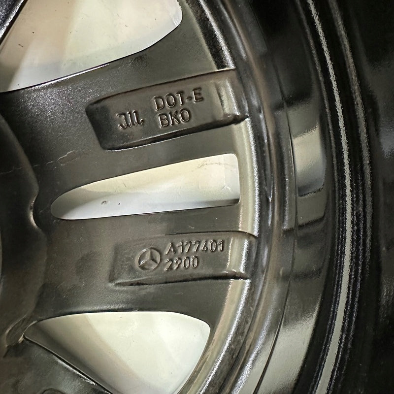 1x Alufelge 17 Zoll 6.5" 5x112 44ET Glanz Schwarz A1774012900 Mercedes-Benz