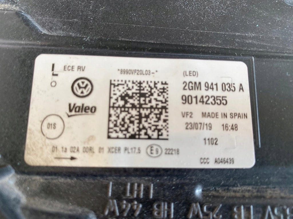 Frontscheinwerfer VW T Cross T-Cross 2GM941035A Full LED Links Headlight