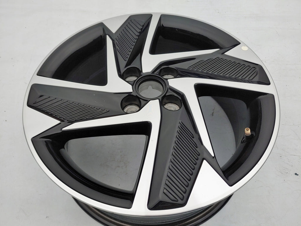 1x Alufelge 16 Zoll 6.5" 4x100 48ET Glanz Schwarz 52910-K7200 Hyundai I10 I20