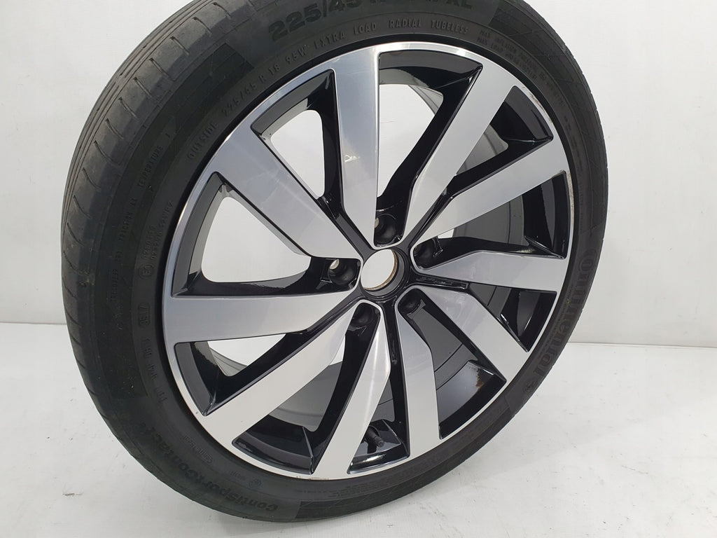 1x Alufelge 18 Zoll 7.5" 5x112 35ET Glanz Schwarz 7N0601025P VW Sharan Rim Wheel FEL2806871382qe