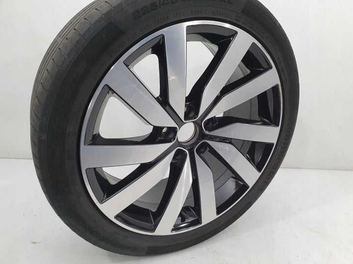 1x Alufelge 18 Zoll 7.5" 5x112 35ET Glanz Schwarz 7N0601025P VW Sharan Rim Wheel FEL2806871382qe