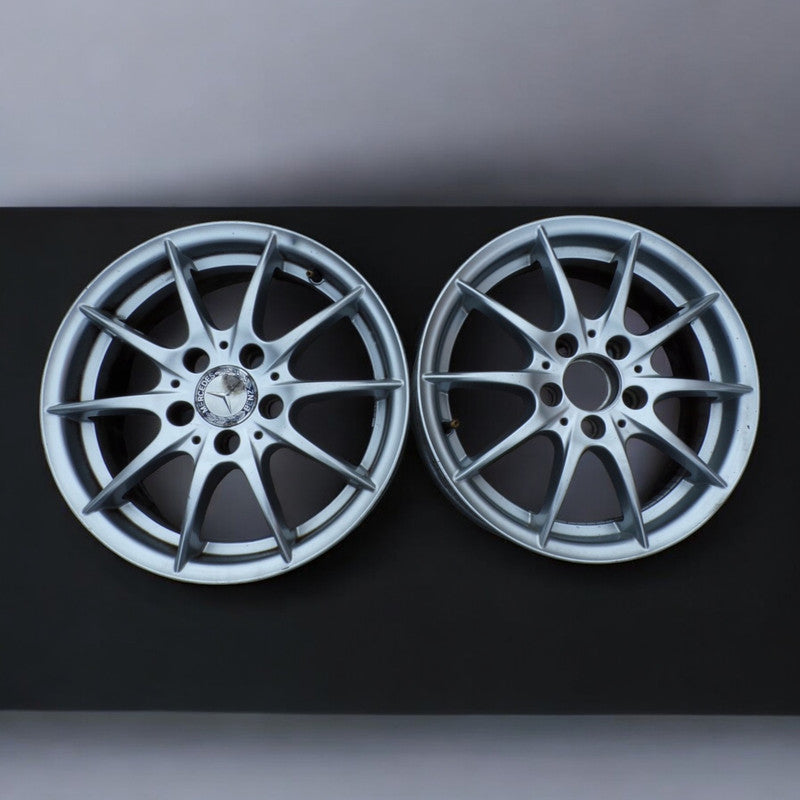 1x Alufelge 16 Zoll 6.0" 5x112 48ET Glanz Silber A1694012702 Mercedes-Benz W169