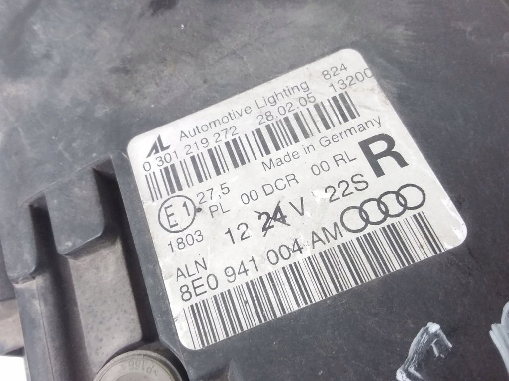 Frontscheinwerfer Audi A4 8E0941004AM Rechts Scheinwerfer Headlight SCH3233657070mn