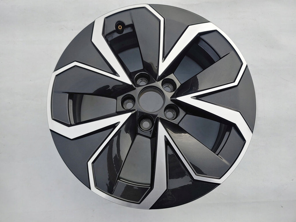 1x Alufelge 16 Zoll 6.0" 5x100 38ET Glanz Schwarz 658601025 Skoda Scala Kamiq