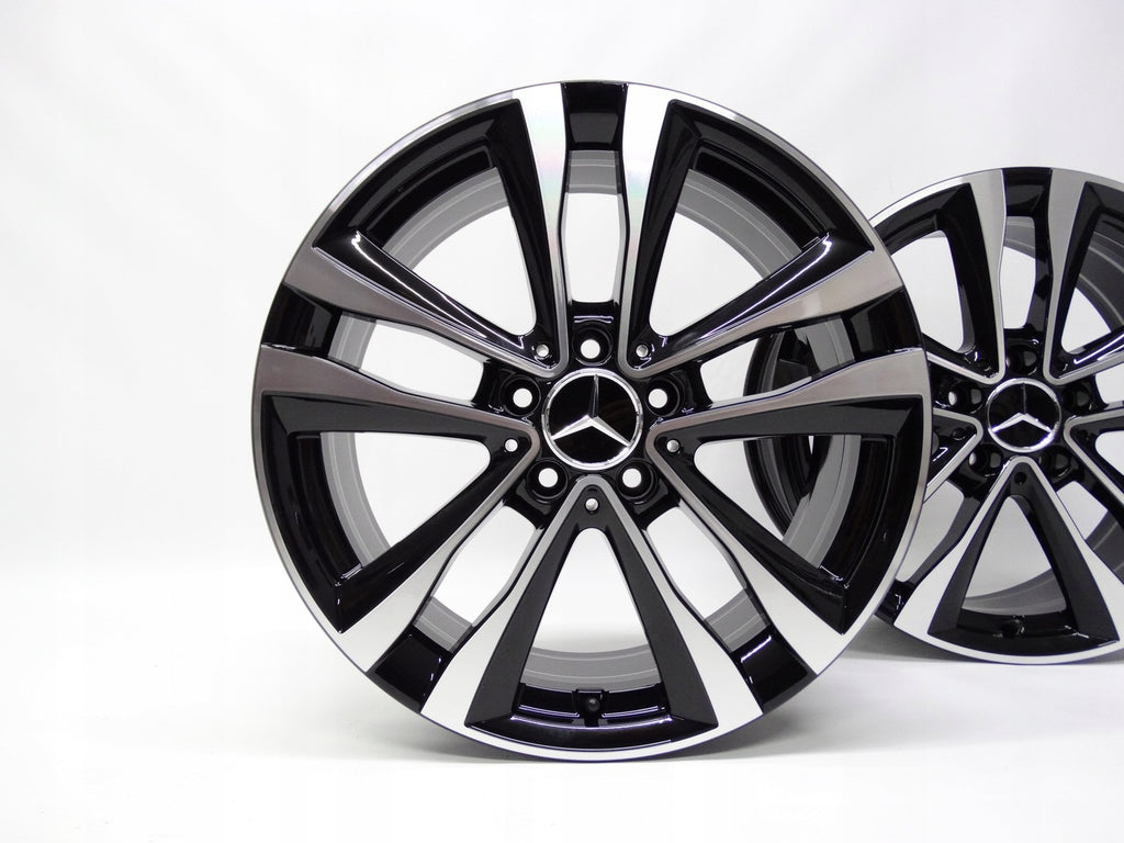 4x Alufelge 18 Zoll 7.5" 5x112 49ET Glanz Schwarz A1774012700 Mercedes-Benz W177